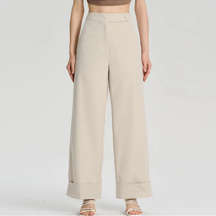 Women Exclusive Wide Pants with Fashionable Waist Band Chic & Stil
