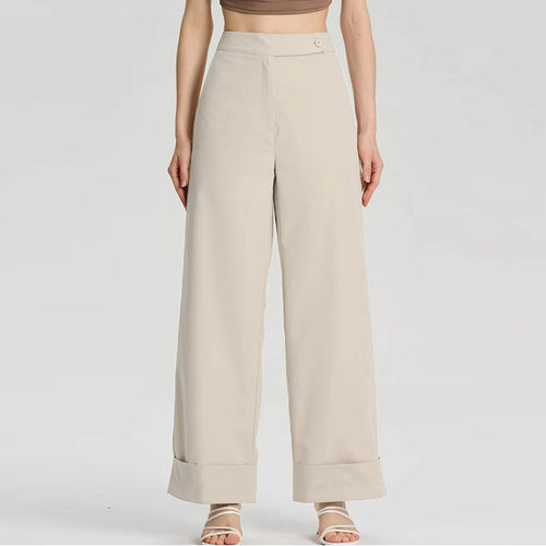 Women Exclusive Wide Pants with Fashionable Waist Band Chic & Stil