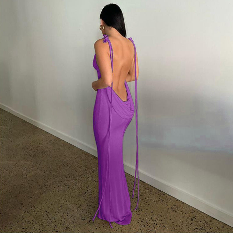Ladies Elegant Summer Dress Draped Lune London
