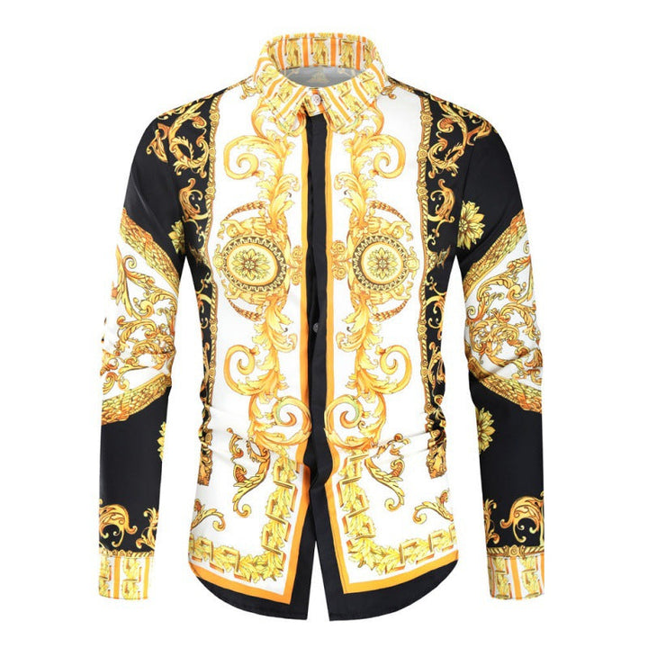 Men's Luxury Shirt with Impressive Baroque Pattern Lune London