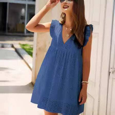 Lune London Eyelet Embroidery Summer Dress for Women
