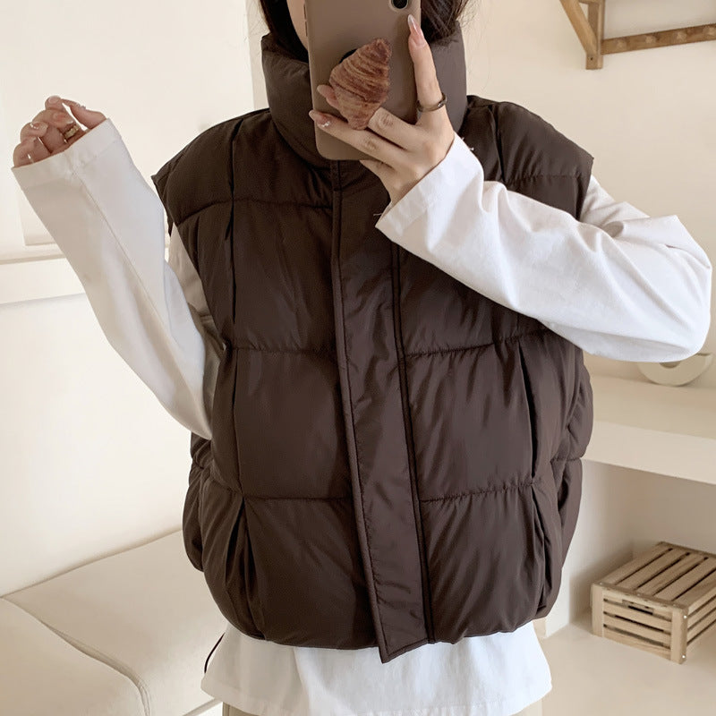 Ladies Thick Down Jacket with High Collar and Comfortable Side Pockets Lune London