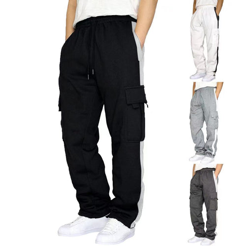 Men's cargo pants with practical side pockets and elastic waist Lune London