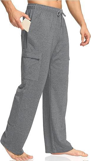 Comfortable cargo pants for men with elastic waistband and side pockets Lune London