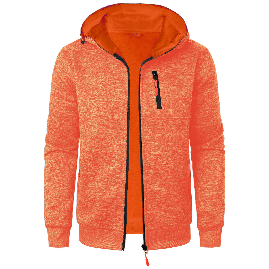 Sporty hooded jacket for men with an innovative structural design and practical pockets Lune London