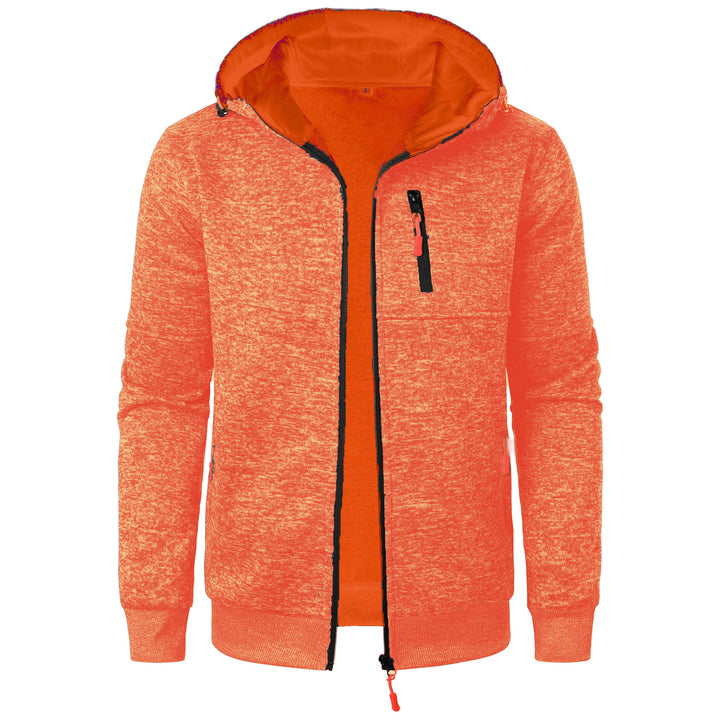 Sporty hooded jacket for men with an innovative structural design and practical pockets Lune London