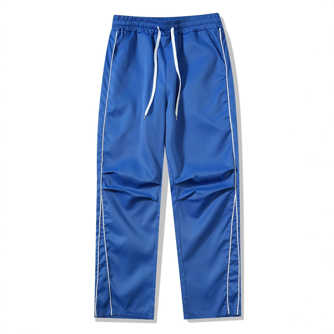 Lune London men's athletic leisure pants with side piping