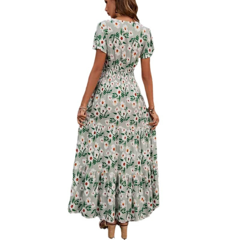 Lune London 1751507307 Women's Maxi Boho Ruffle Dress