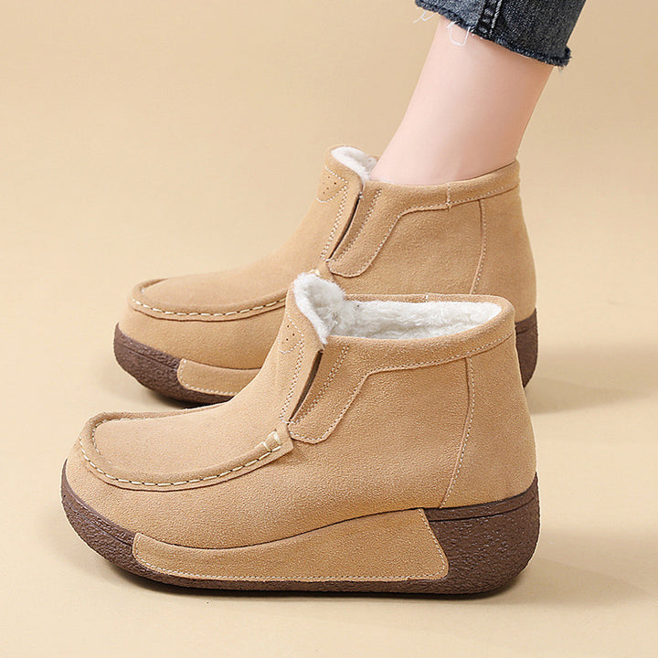 Short ankle boots for ladies, comfortable, with warm lining and non-slip sole Lune London