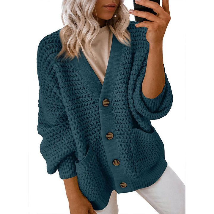 Cardigan femme avec texture épaisse et détails de boutons Chic & Stil