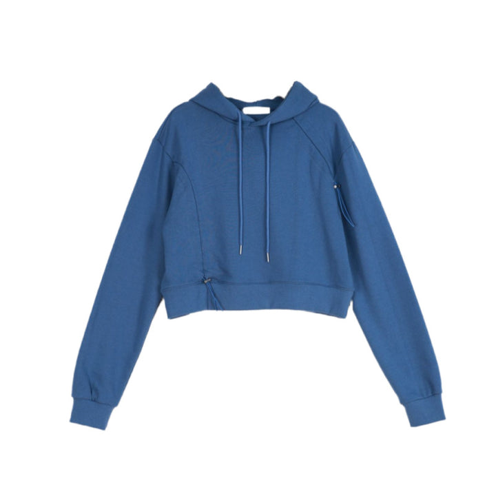 Haut de survêtement cropped pour femmes avec cordon de serrage ajustable Chic & Stil