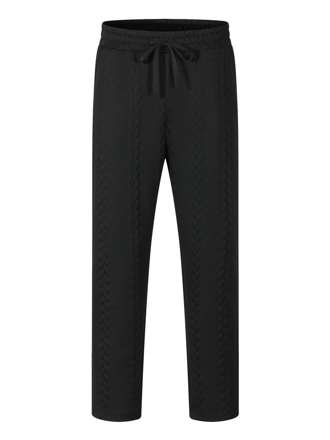 Men's stretch leisure pants with drawstring and textured design Lune London