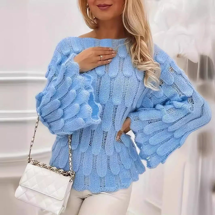 Ladies Oversized Knitted Chic Sweater