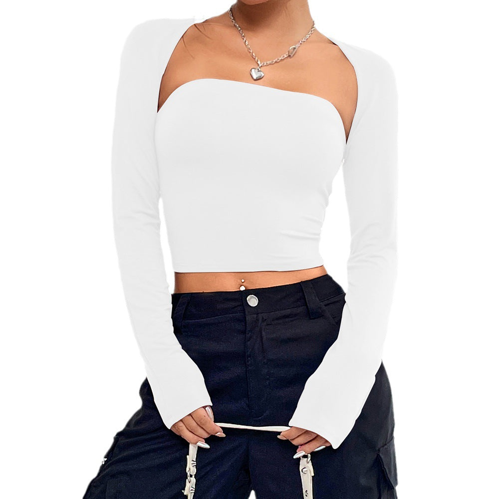 Haut pour femmes avec encolure asymétrique et manches longues Chic & Stil