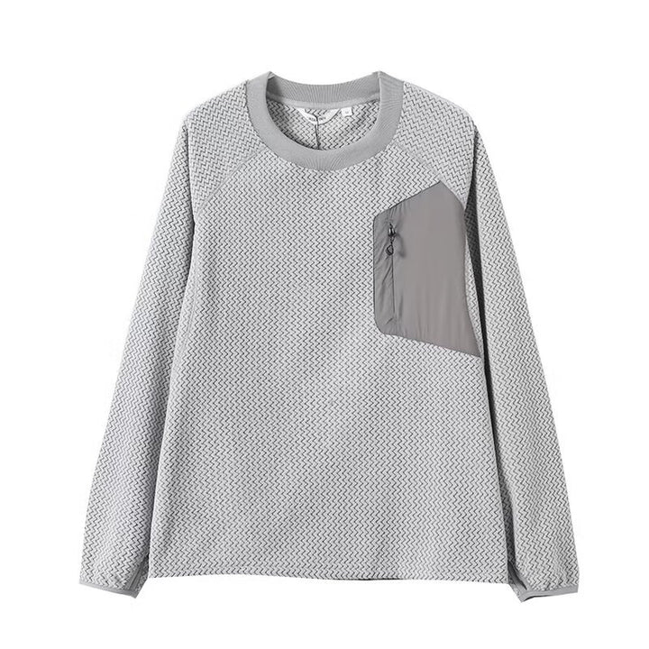 Haut en maille décontracté pour femmes avec fermeture éclair élégante et poche pratique Chic & Stil