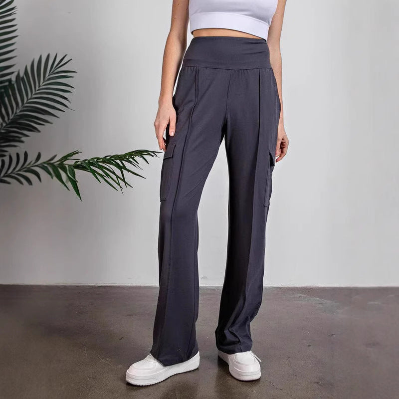 High waist cargo pants for women with convenient pockets Lune London