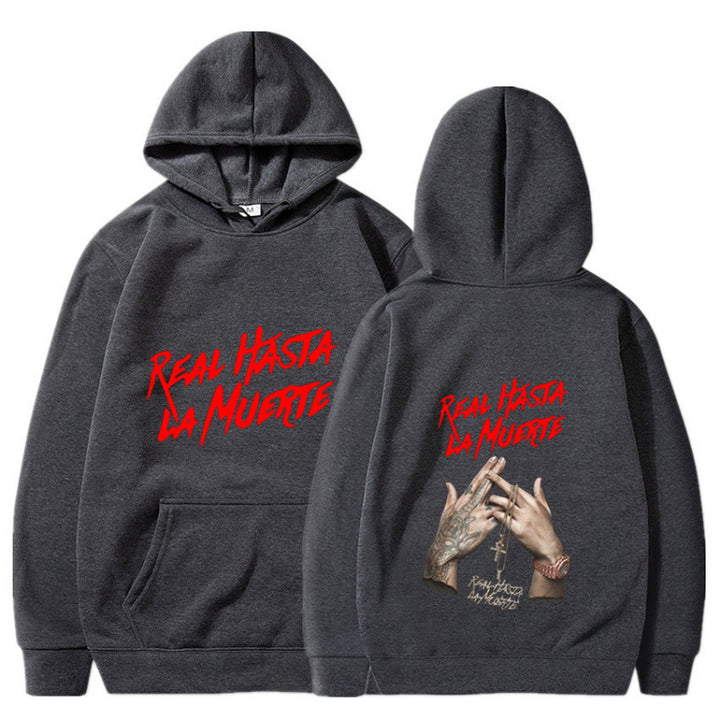 Women's hoodie with eye-catching lettering in urban style Lune London