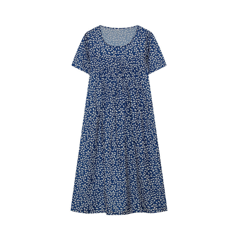 Maxi dress for women with a floral design and wide sleeves Lune London