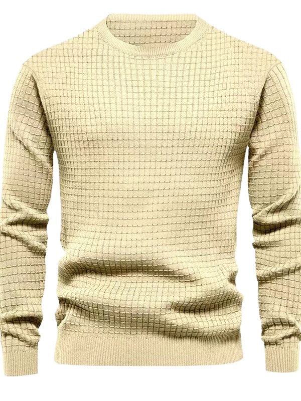 Men's knitted sweater with structured design Lune London