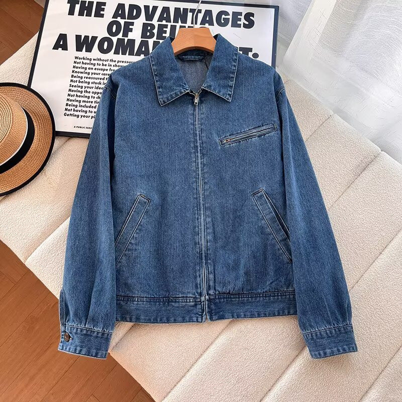 Veste de transition féminine élégante avec zipper et poches pratiques Chic & Stil