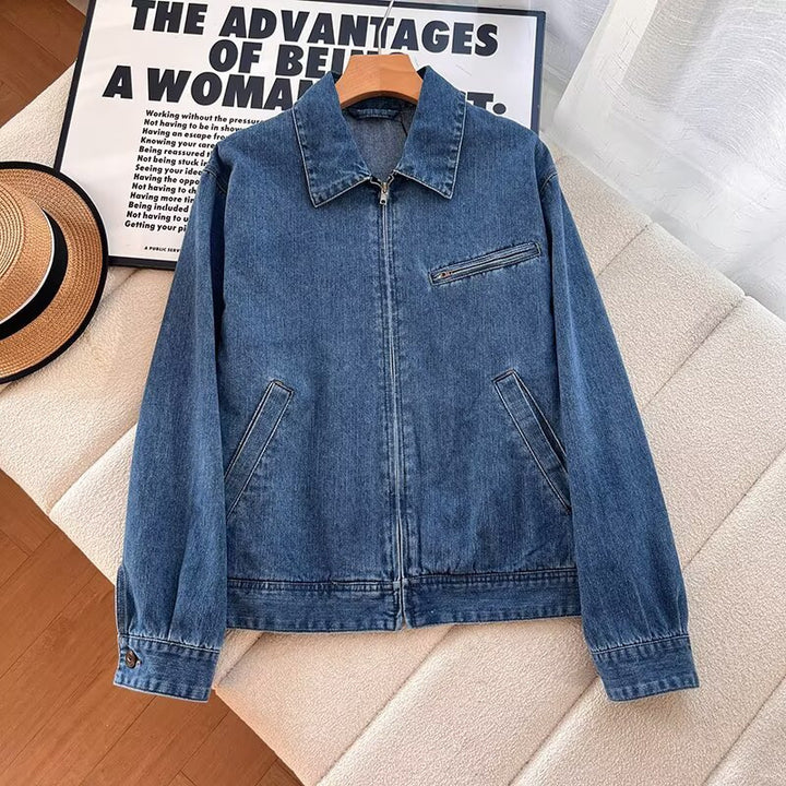 Veste de transition féminine élégante avec zipper et poches pratiques Chic & Stil