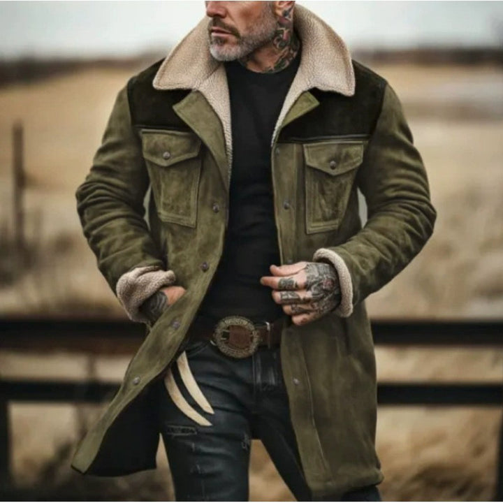 First-class suede jacket for men with teddy lining Lune London