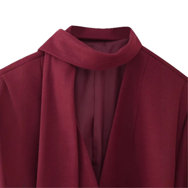 Elegant blazer jacket for women with chic scarf Lune London