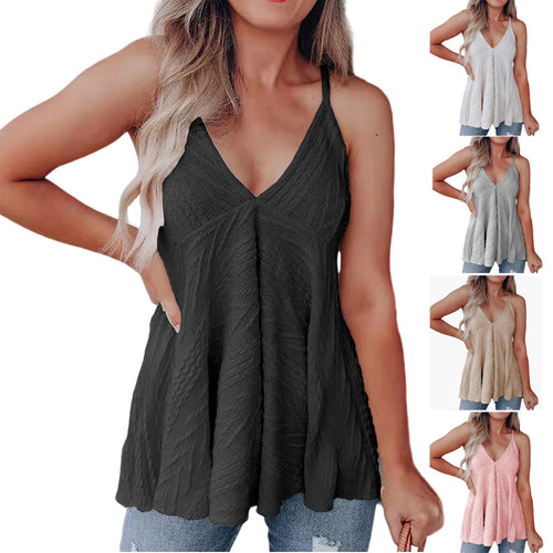 Women casual frill top with V-neck Lune London