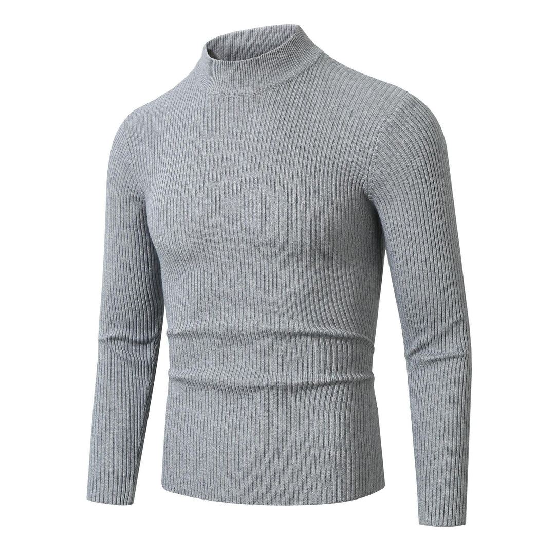 Lune London Elegant pullover for men with a roll neck and fine ribbed texture