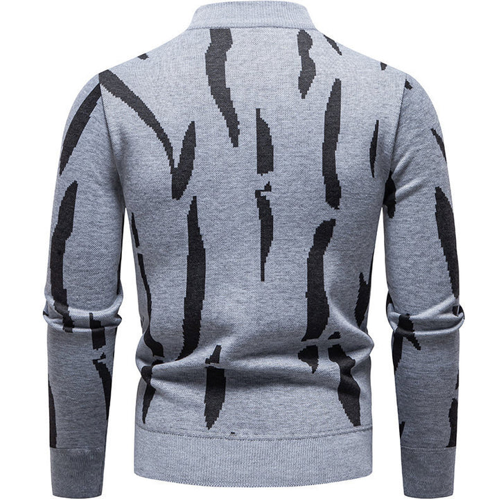 Chic and stylish graphic pattern sweater for men