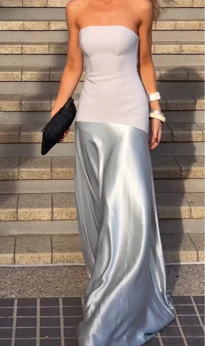 Women's evening dress with elegant fit and shimmering skirt Lune London