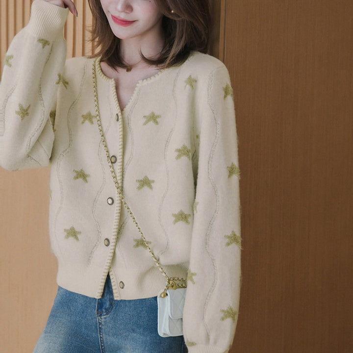 Gilet pour femmes avec motif floral et détails de boutons Chic & Stil