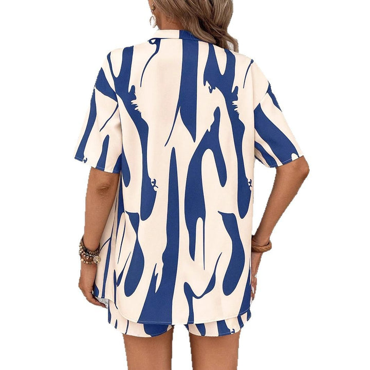 Ladies Lune London Abstract Print Loungewear Set