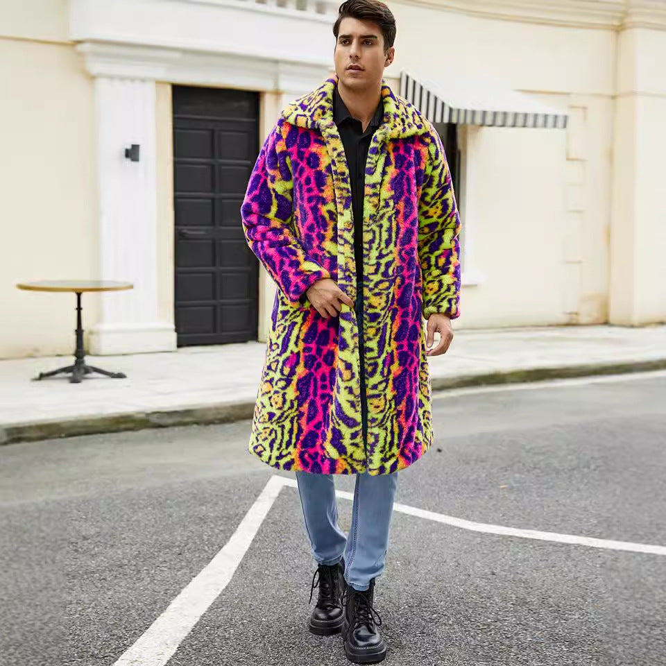 Lune London faux fur coat for men