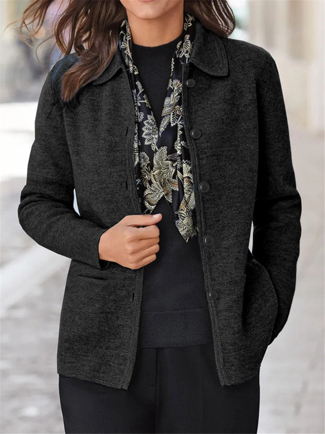 Ladies Elegant and cozy knitted jacket Lune London