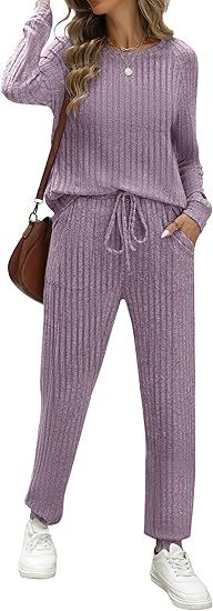 Femme confortable ensemble en tricot Lune London