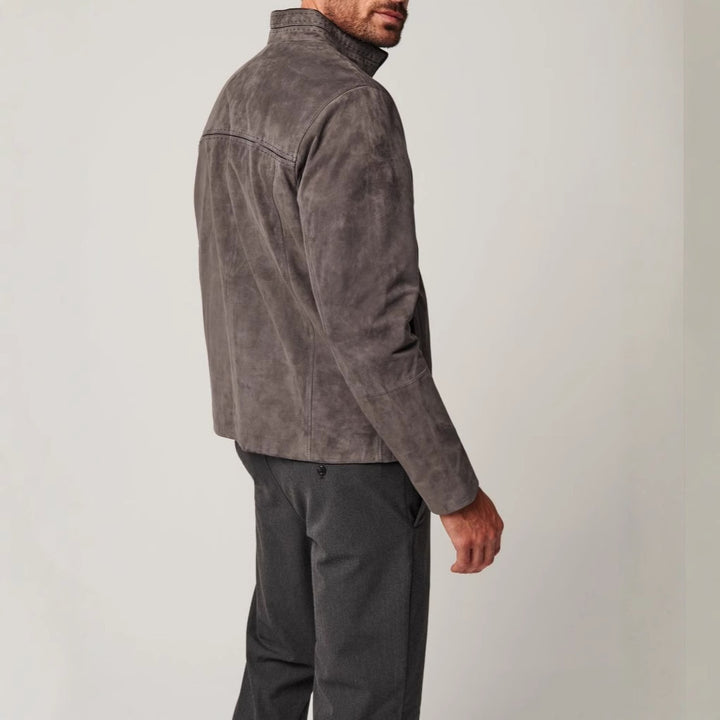 Lune London Elegant Suede Leather Jacket for Men