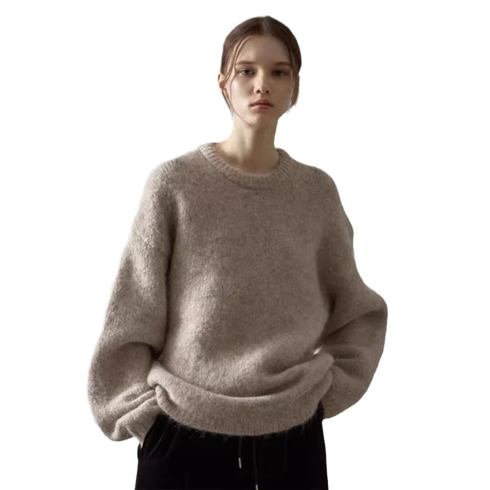 Chunky knit sweater for women with oversized sleeves and a relaxed fit Lune London
