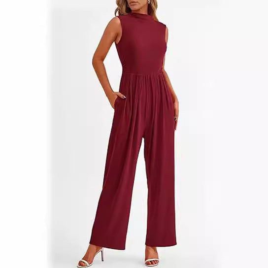 Elegant Woman Flowy Jumpsuit Lune London