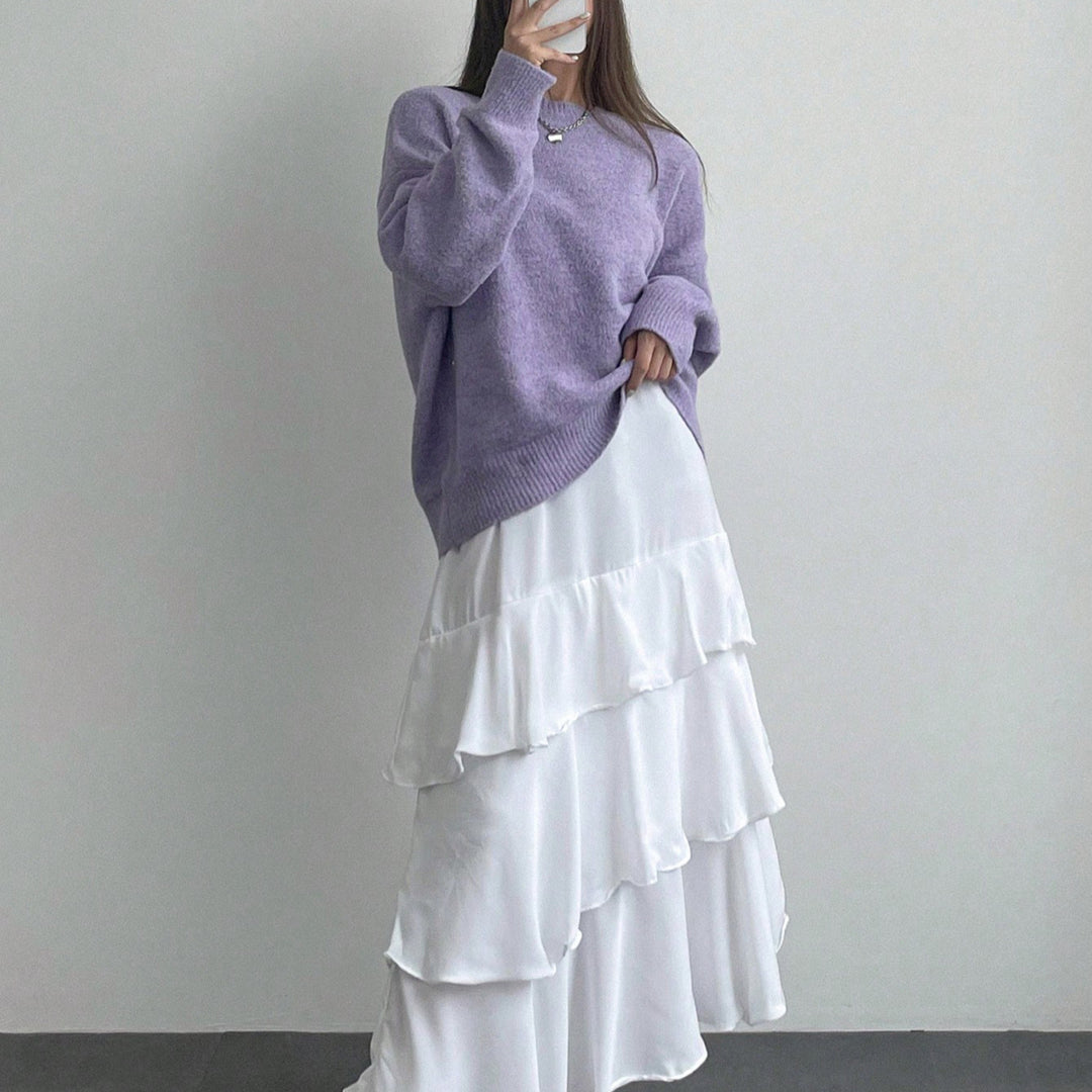 Women Casual Sweater with Soft Textured Material and Elegant Cut Chic & Stil