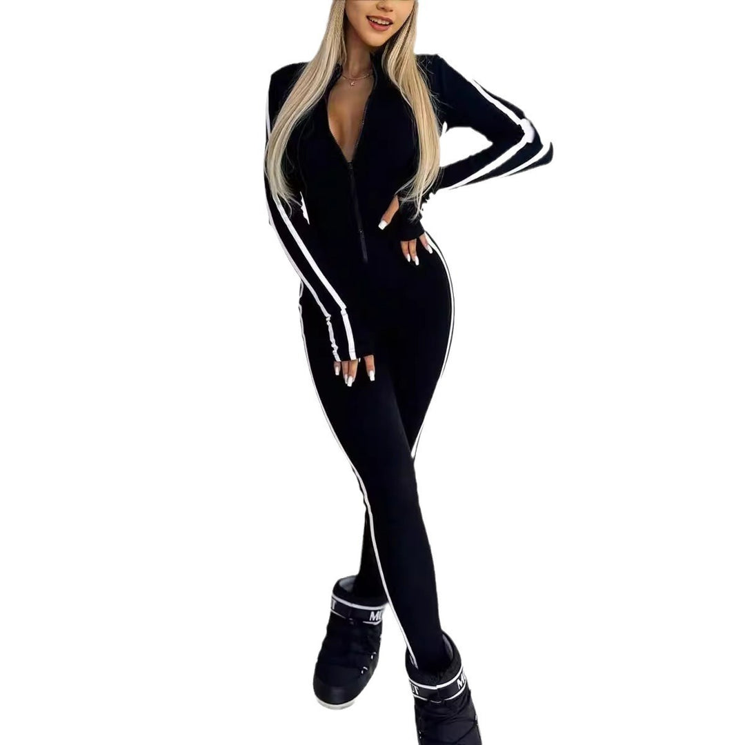Women Long Sleeve Sporty Body with Lune London Stripes