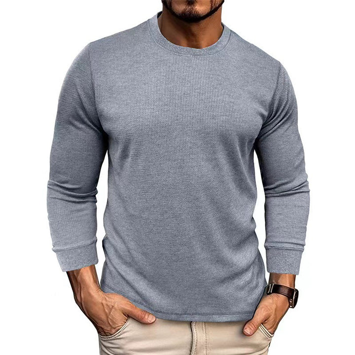 Long sleeve t-shirt for men in breathable ribbed material Lune London