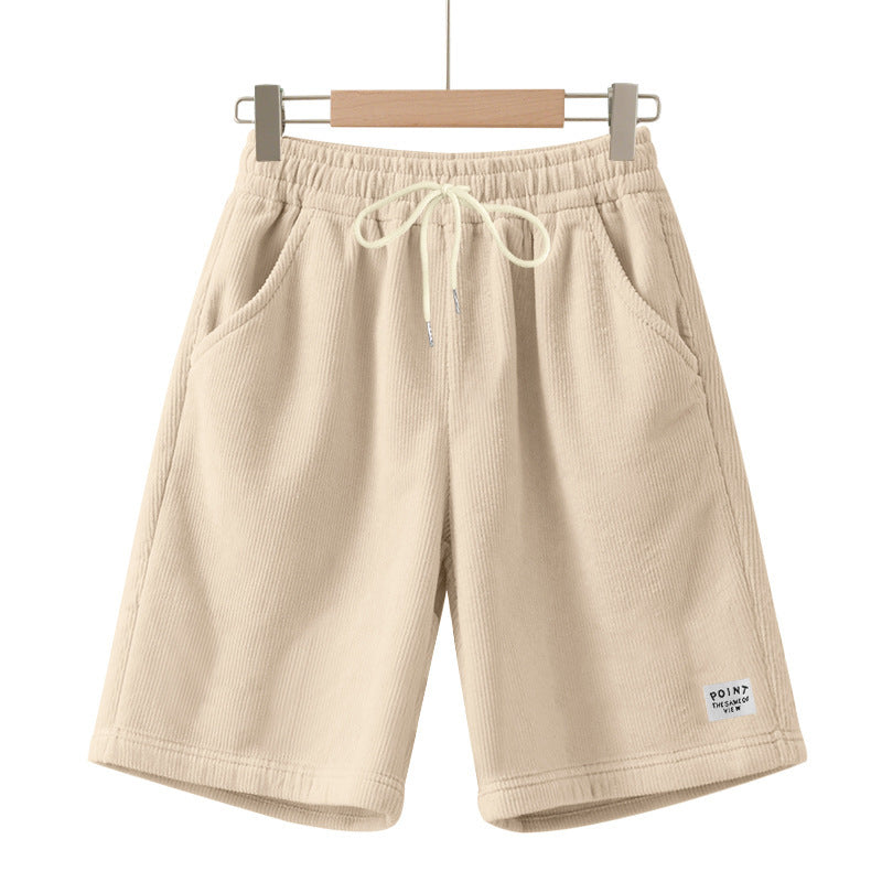 Casual shorts for men in lightweight ribbed fabric with adjustable waist Lune London