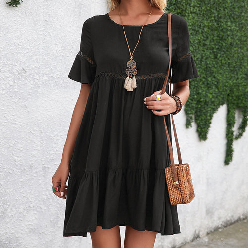 Casual summer dress for women with ruffle details Lune London