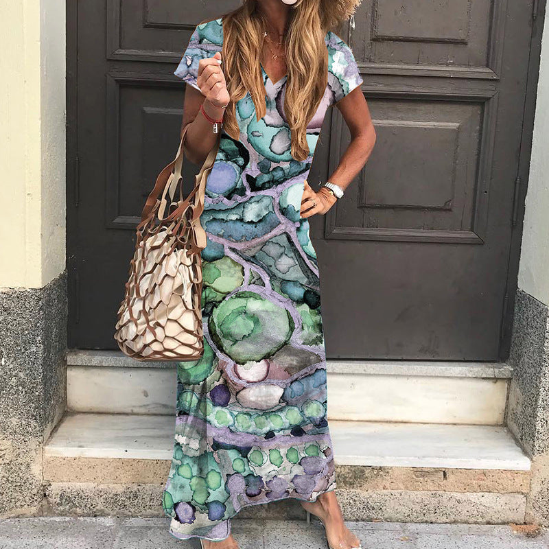 Lune London Printed Maxi Dress for Women