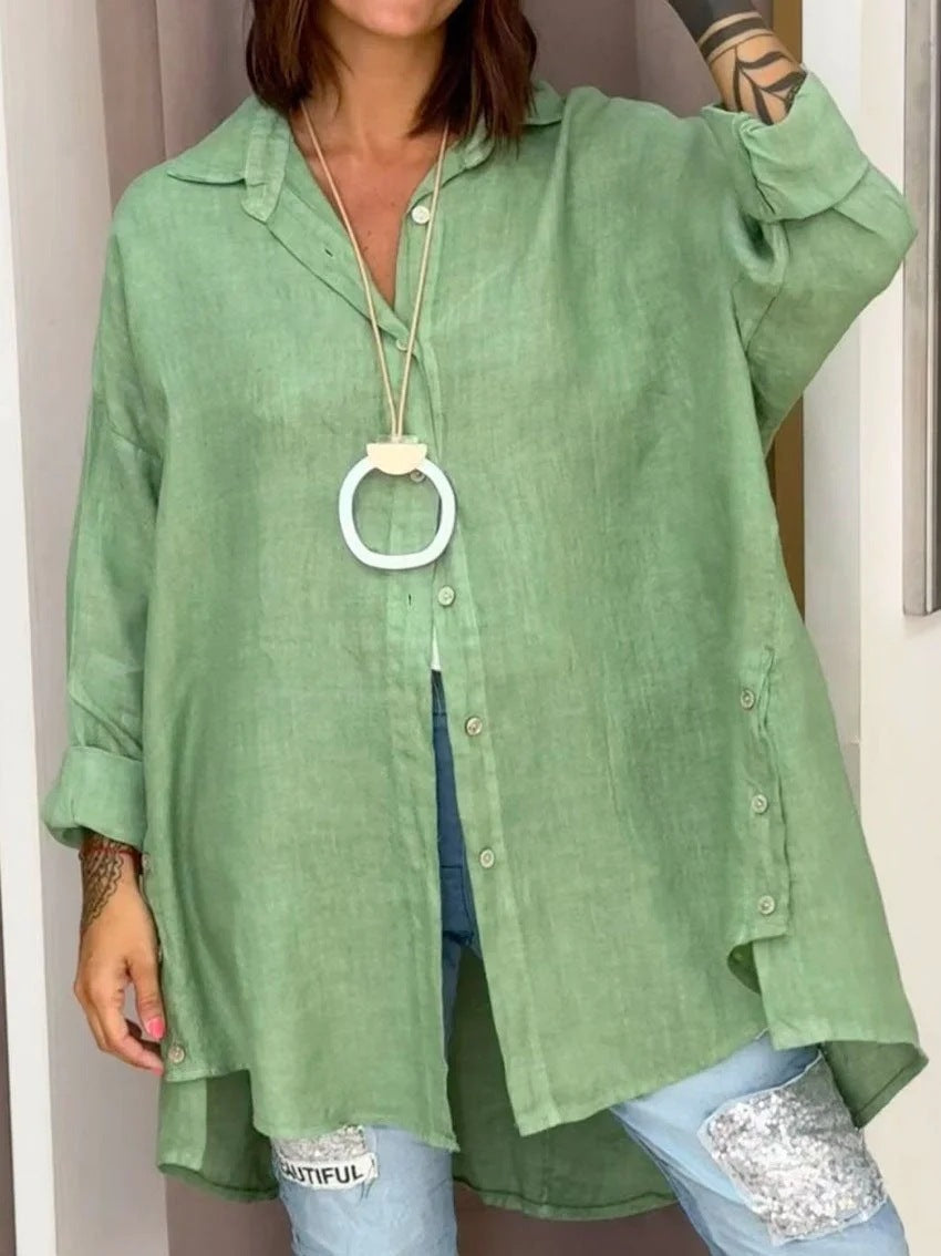Blouse en lin aéré pour femmes Chic & Stil