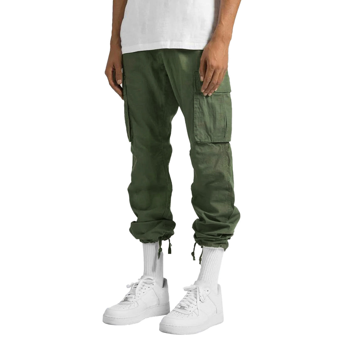 Men's cargo pants with practical side pockets and adjustable waistband Lune London