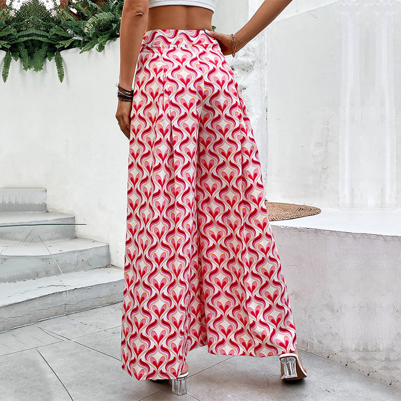 Chic and stylish flared patterned pants for women