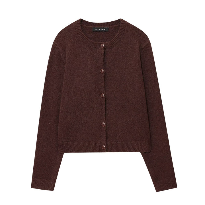 Ladies High-Quality Wool Soft Pullover with Practical Buttons Lune London