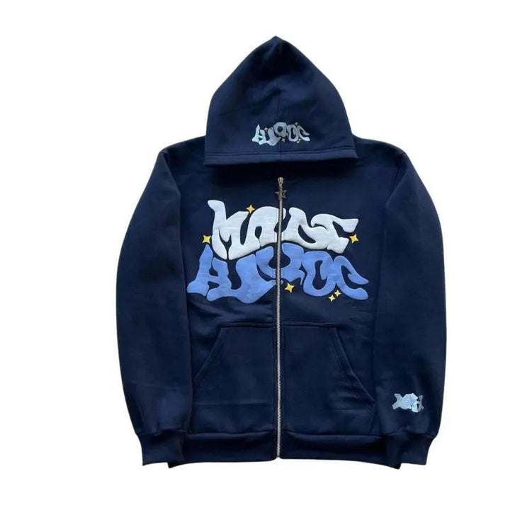 Women’s sporty hoodie jacket in urban graffiti style Lune London